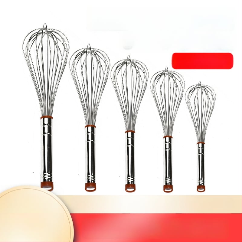 Kézi tojásfelverő 304 rozsdamentes acélból, kerek fogantyúval, Hongping márka, modern minimalista stílus