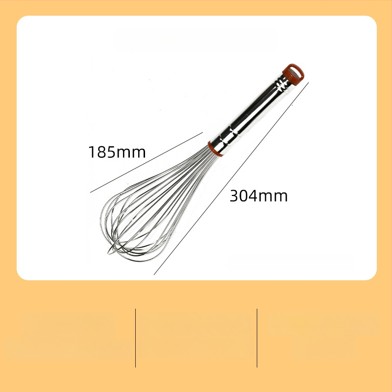 Kézi tojásfelverő 304 rozsdamentes acélból, kerek fogantyúval, Hongping márka, modern minimalista stílus