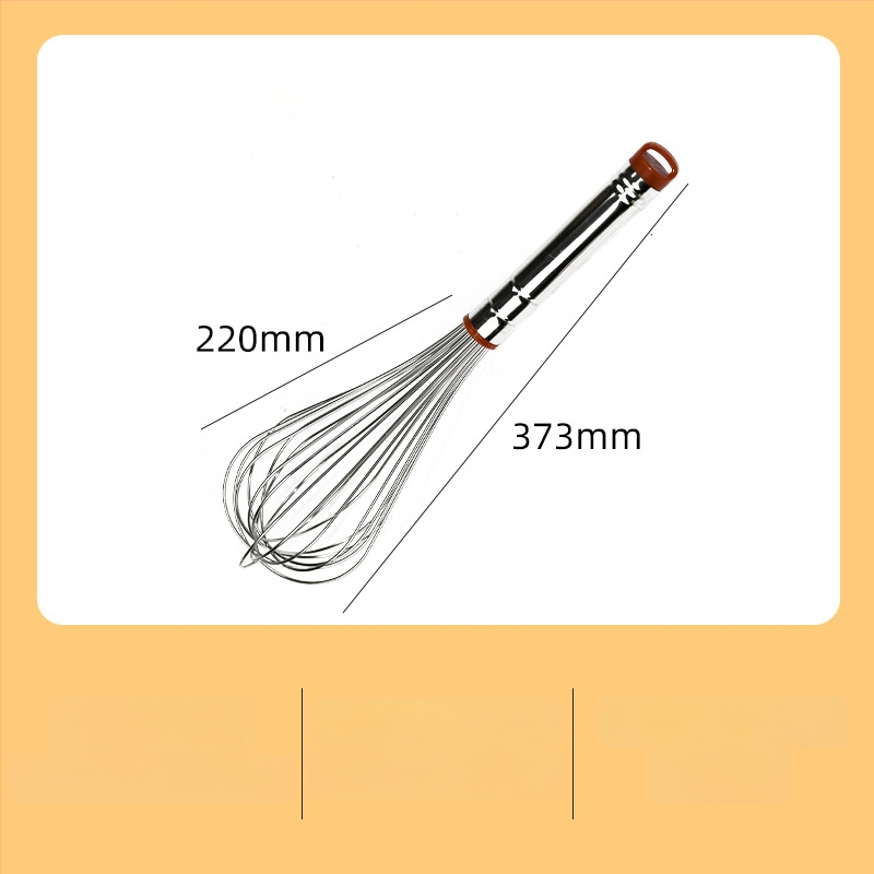 Kézi tojásfelverő 304 rozsdamentes acélból, kerek fogantyúval, Hongping márka, modern minimalista stílus