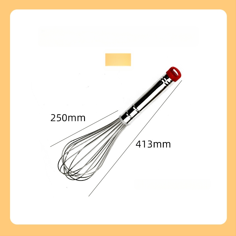 Kézi tojásfelverő 304 rozsdamentes acélból, kerek fogantyúval, Hongping márka, modern minimalista stílus