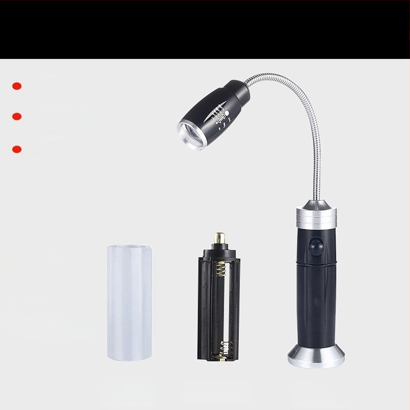 LED лампа за работа с гъвкава тръба, Ledora чип, презареждаща се, регулирам фокус, корпус от алуминиева сплав, ≤100 лм