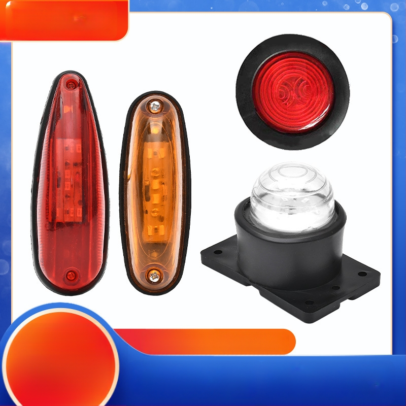 LED 24V šoninė šviesa krovininiams automobiliams ir priekaboms – elektroninė kontūro šviesa, tarnavimo laikas 5000 h, pritaikoma