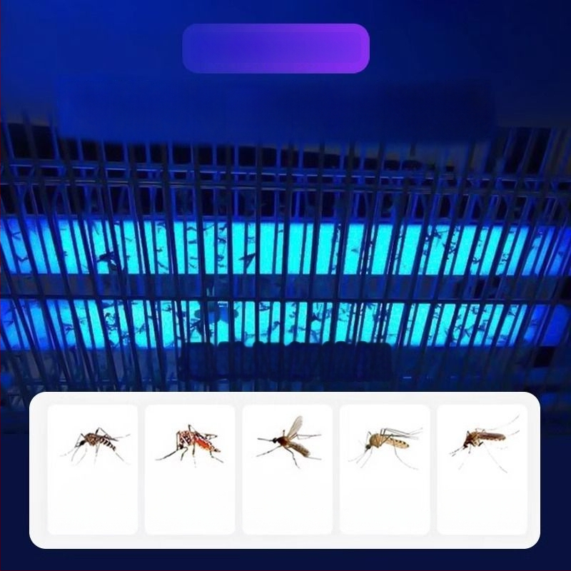 Szúnyogirtó lámpa cserélhető akkumulátorral, ötvözet burkolat, vízálló, 61 m² feletti lefedettség, akkumulátor élettartama több mint 12 óra