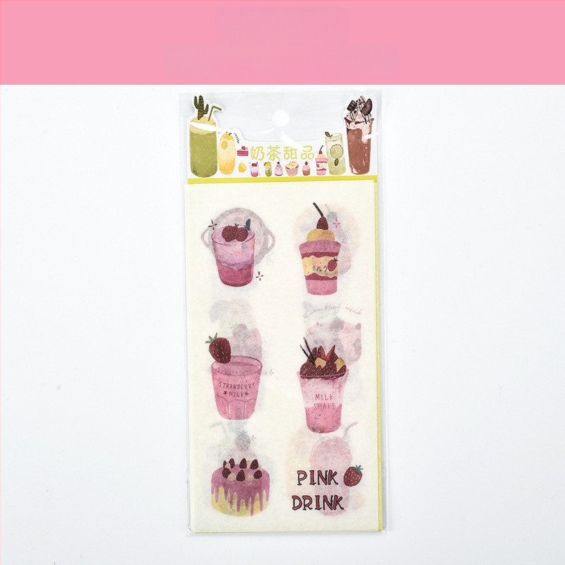 Бележник с хартиени стикери за дневник — сладки карикатури, модел HZ0183, печат, серия And paper stickers