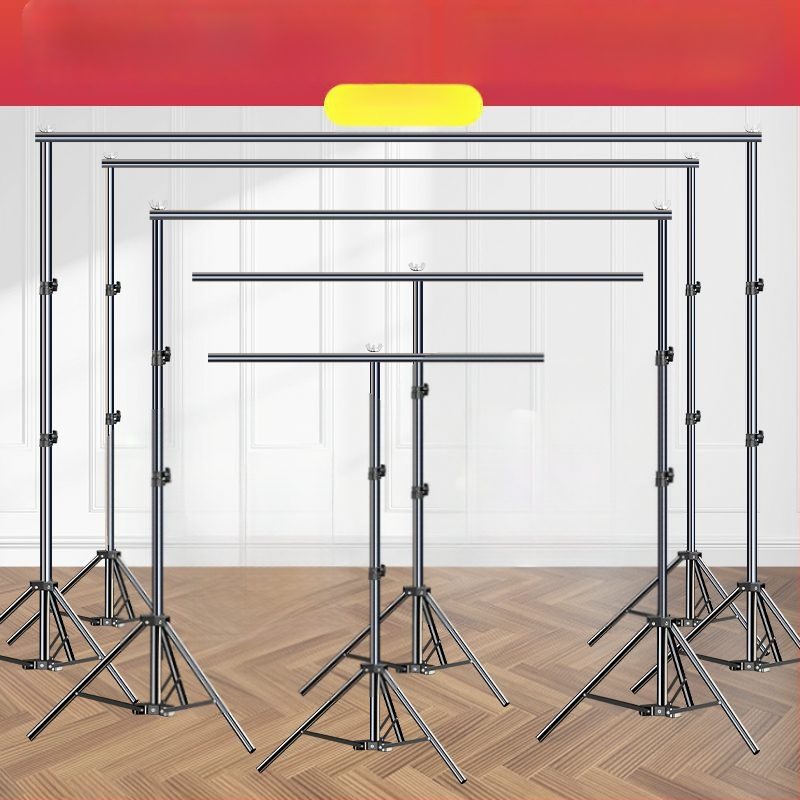 Teleskopinis fonų laikiklis fotografijoms, audiniams ir popieriniams fonams