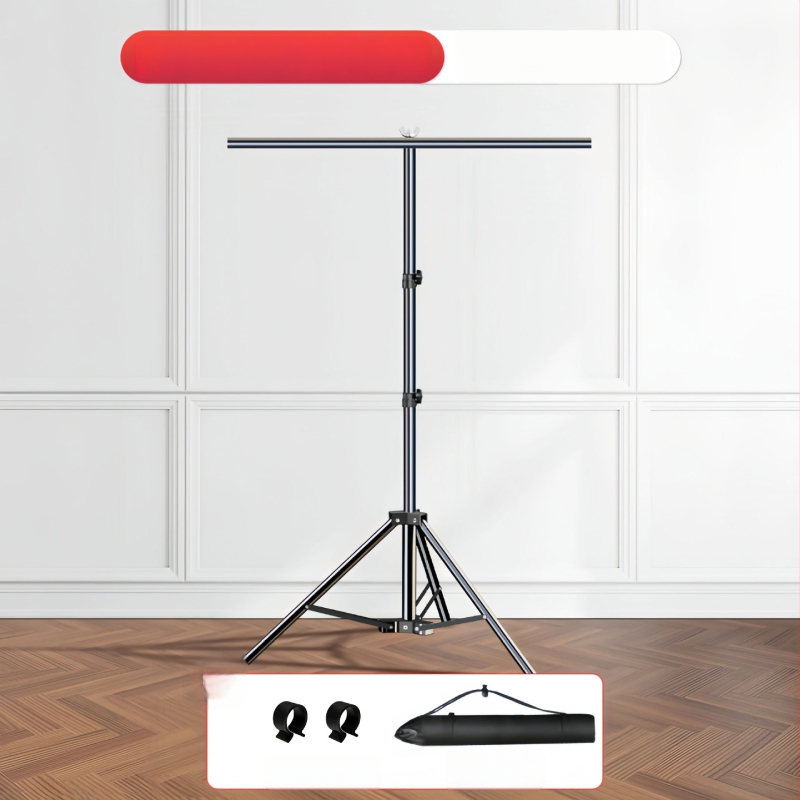 Teleskopinis fonų laikiklis fotografijoms, audiniams ir popieriniams fonams