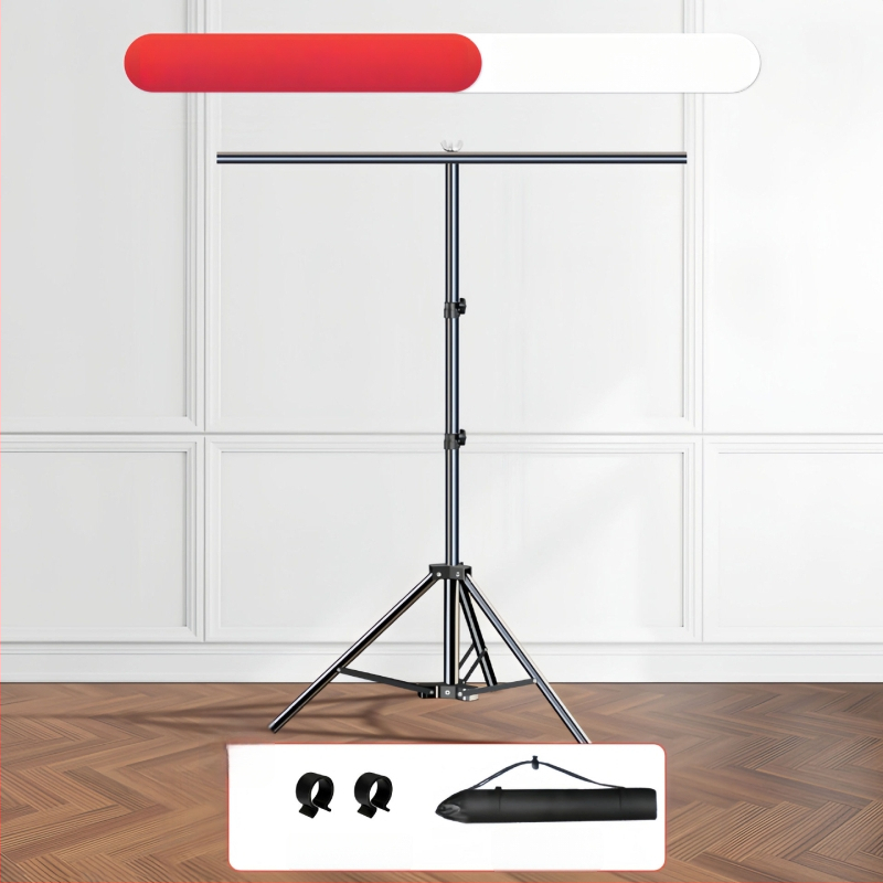 Teleskopinis fonų laikiklis fotografijoms, audiniams ir popieriniams fonams