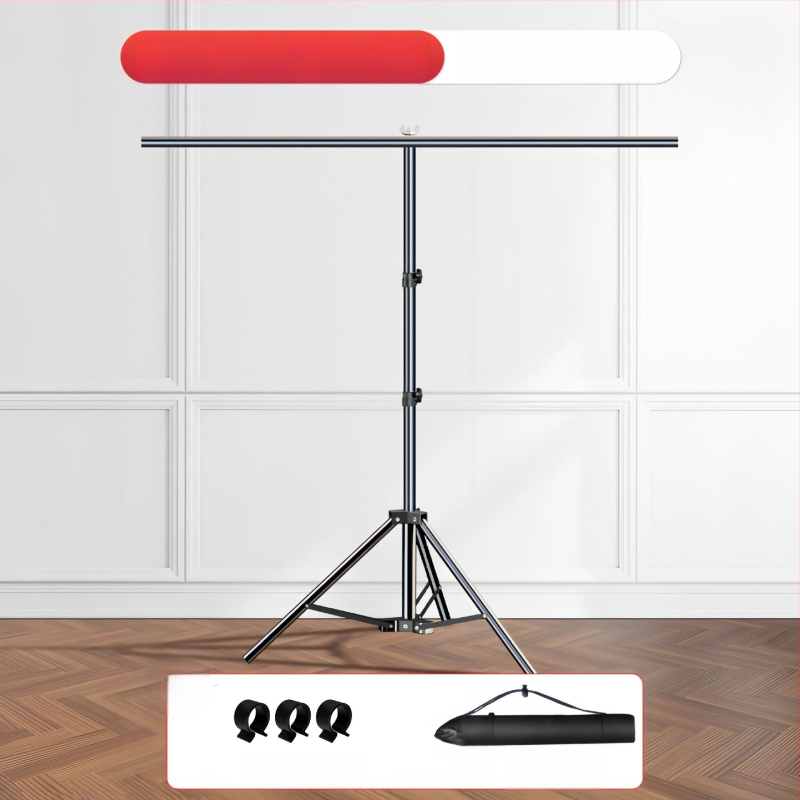 Teleskopinis fonų laikiklis fotografijoms, audiniams ir popieriniams fonams