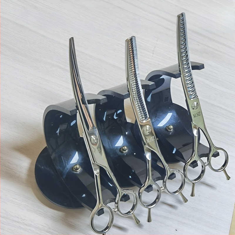 Foarfece de îngrijire a câinilor cu lame curbate pentru tunderea și modelarea blănii