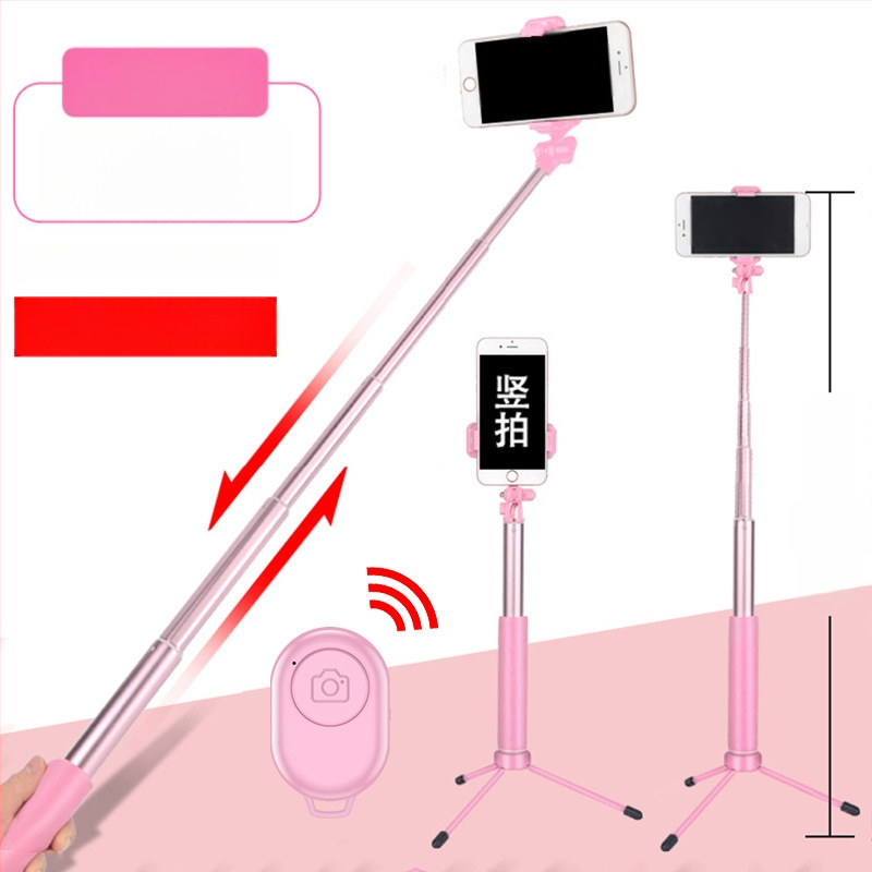 Selfie stick C8 ar Bluetooth, LED apgaismojumu un tālvadību – nerūsējošā tērauda telefona monopods