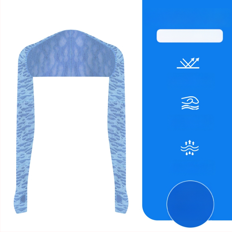 Manșete de protecție solară pentru activități în aer liber, din poliester, respirabile, unisex, potrivite pentru ciclism