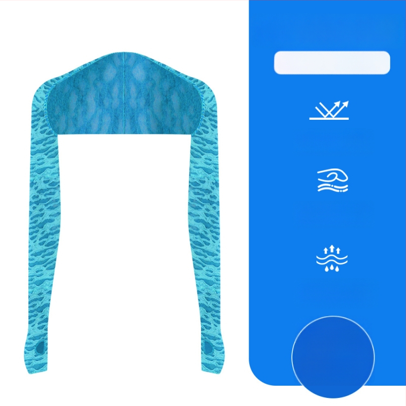 Manșete de protecție solară pentru activități în aer liber, din poliester, respirabile, unisex, potrivite pentru ciclism