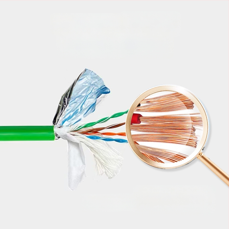 Cablu Ethernet industrial CAT5/6, flexibilitate înaltă, 8 conductori, ecranare dublă, compatibil drag-chain, aplicații servo