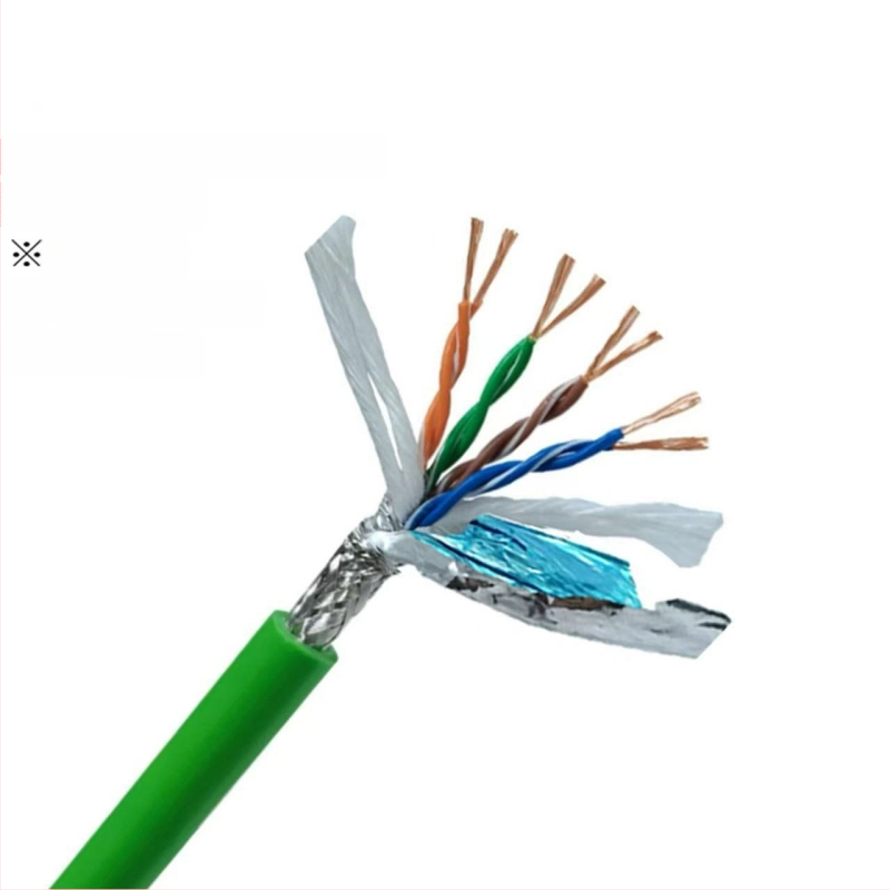 Cablu Ethernet industrial CAT5/6, flexibilitate înaltă, 8 conductori, ecranare dublă, compatibil drag-chain, aplicații servo