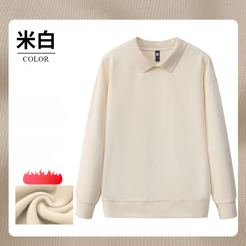 Суитшърт за маникюрен салон - работно облекло с рекламно лого, дълъг ръкав, без качулка, странични джобове, тъкан: корейска памук/полиестер смес