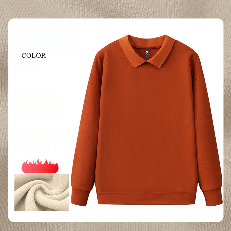 Суитшърт за маникюрен салон - работно облекло с рекламно лого, дълъг ръкав, без качулка, странични джобове, тъкан: корейска памук/полиестер смес