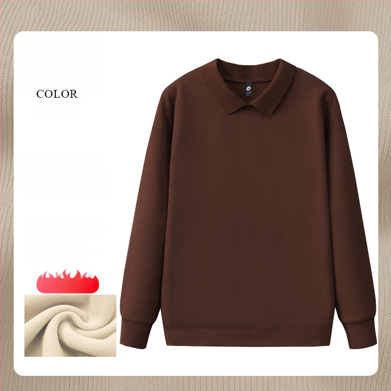 Суитшърт за маникюрен салон - работно облекло с рекламно лого, дълъг ръкав, без качулка, странични джобове, тъкан: корейска памук/полиестер смес