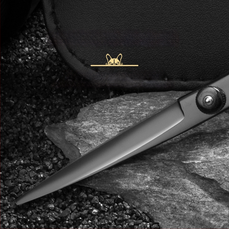 Foarfecă de îngrijire pentru animale de companie – foarfeci curbate pentru păr de câine, oțel inoxidabil 4Cr, Sillyfu