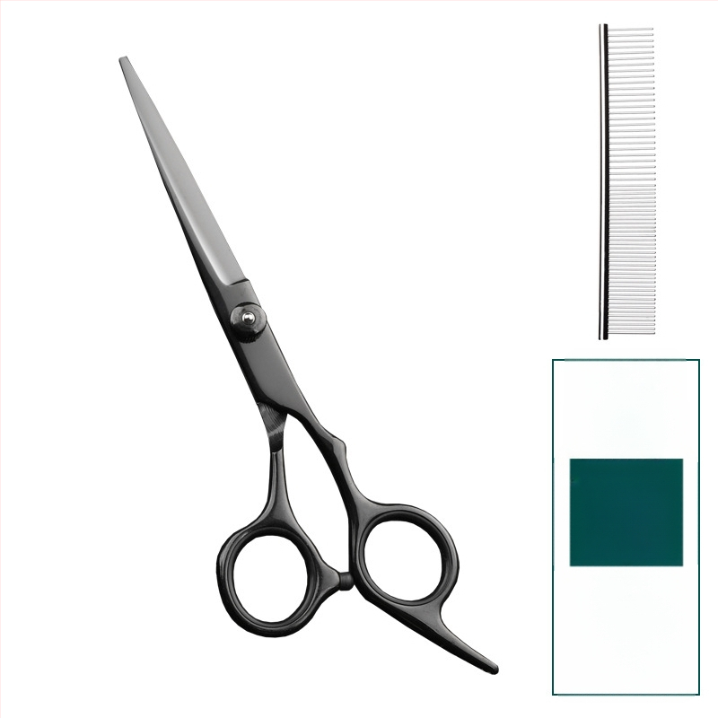 Foarfecă de îngrijire pentru animale de companie – foarfeci curbate pentru păr de câine, oțel inoxidabil 4Cr, Sillyfu