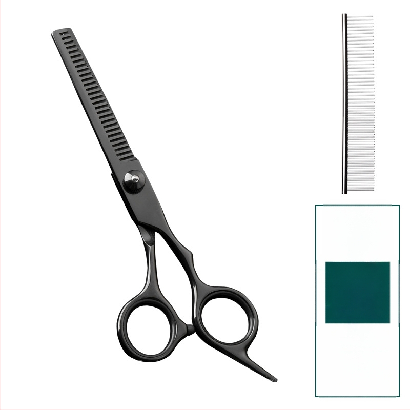 Foarfecă de îngrijire pentru animale de companie – foarfeci curbate pentru păr de câine, oțel inoxidabil 4Cr, Sillyfu