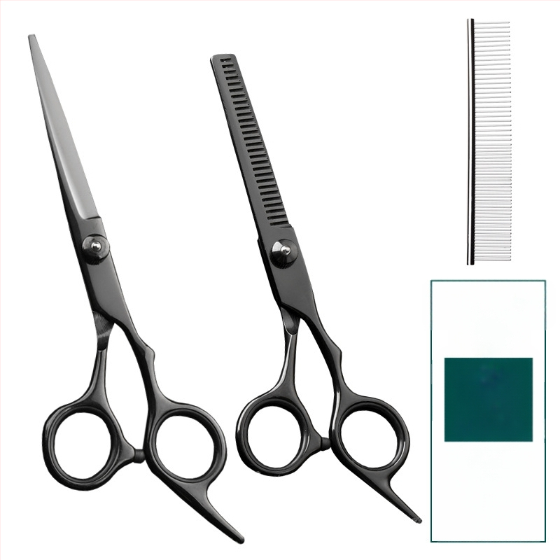 Foarfecă de îngrijire pentru animale de companie – foarfeci curbate pentru păr de câine, oțel inoxidabil 4Cr, Sillyfu