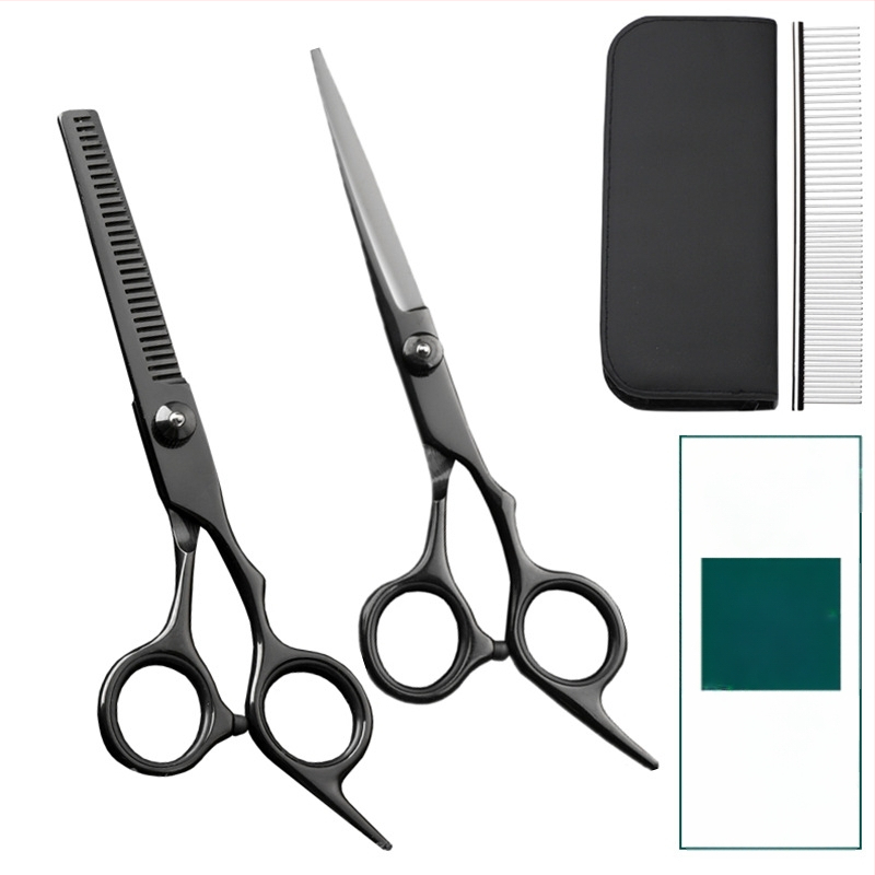 Foarfecă de îngrijire pentru animale de companie – foarfeci curbate pentru păr de câine, oțel inoxidabil 4Cr, Sillyfu