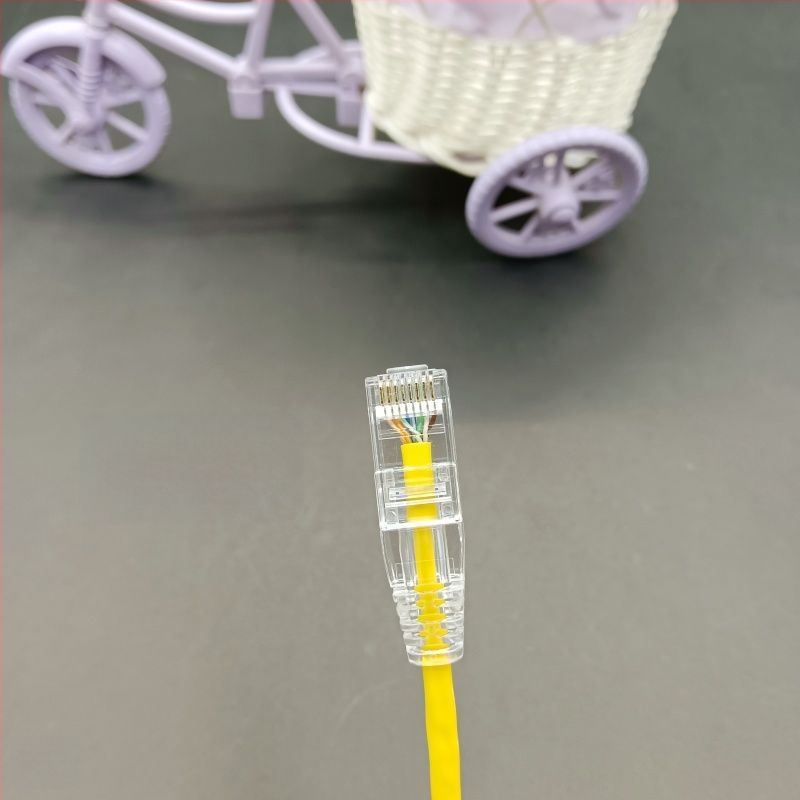 Cablu patch Cat6A cu ecranare flexibil Gigabit pentru calculator/router/sala serverului