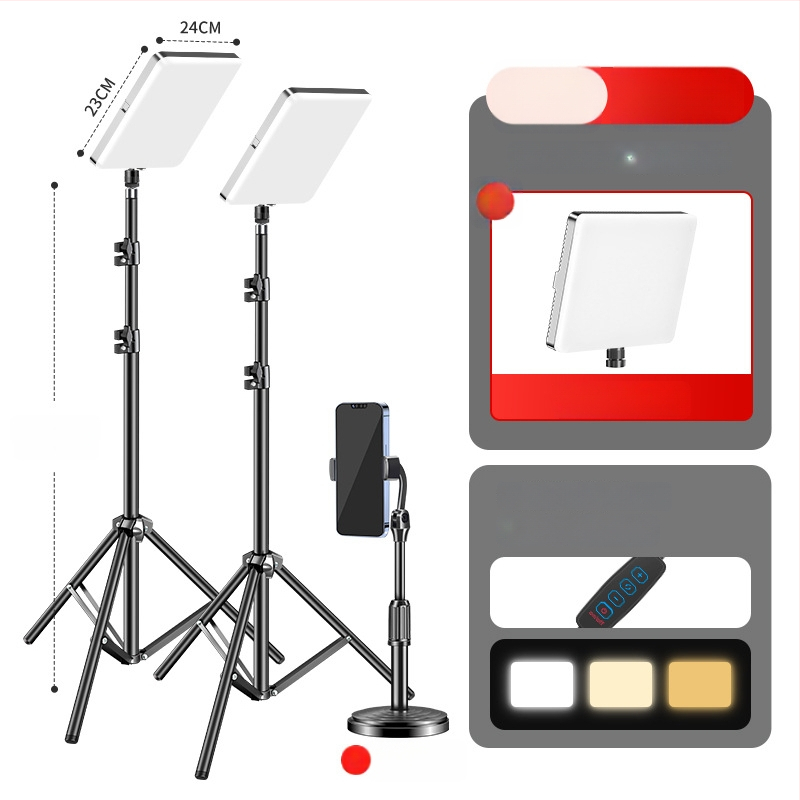 Food tablet light - iluminare desktop LED pentru fotografierea mâncării, fibră de carbon, compatibilitate universală