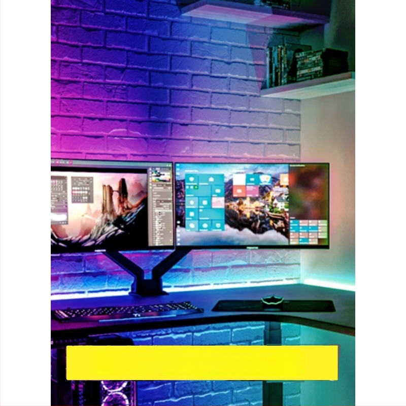 LED лента за компютърно бюро - самозалепваща, USB захранване, 5V вход, 12W, управление чрез приложение, IP65