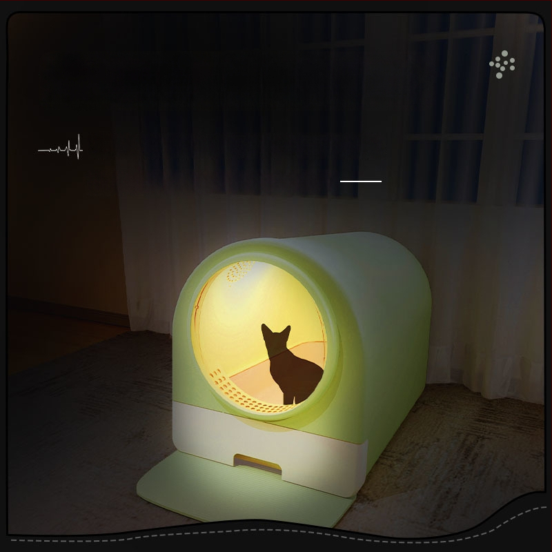 Κλειστό κουτί άμμου γάτας σε στυλ συρταριού, με αποσμητικό, αντιπιτσιλιστικό και αδιάβροχο