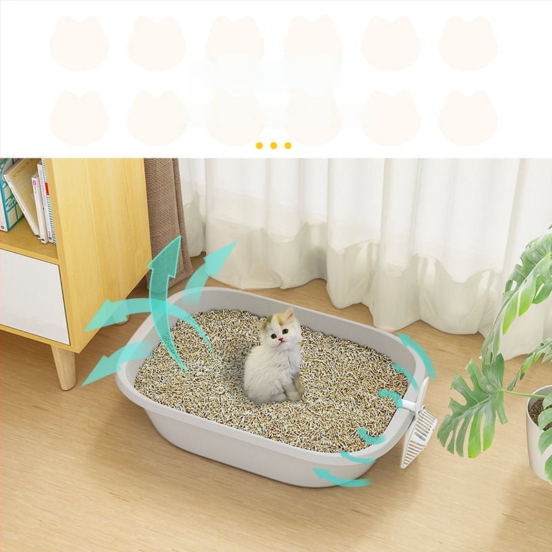 Κλειστό κουτί άμμου γάτας σε στυλ συρταριού, με αποσμητικό, αντιπιτσιλιστικό και αδιάβροχο