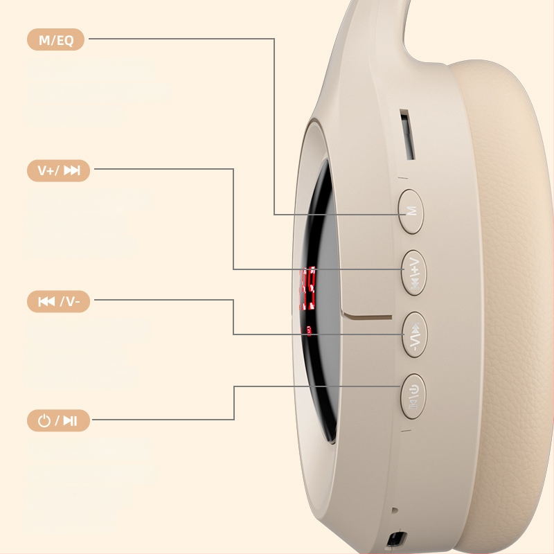 Juhtmevaba peakomplekt Bluetoothiga, 3,5 mm pistik, sisseehitatud mikrofon, OEM töötlemine, trükitud logo