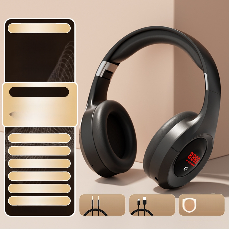 Juhtmevaba peakomplekt Bluetoothiga, 3,5 mm pistik, sisseehitatud mikrofon, OEM töötlemine, trükitud logo