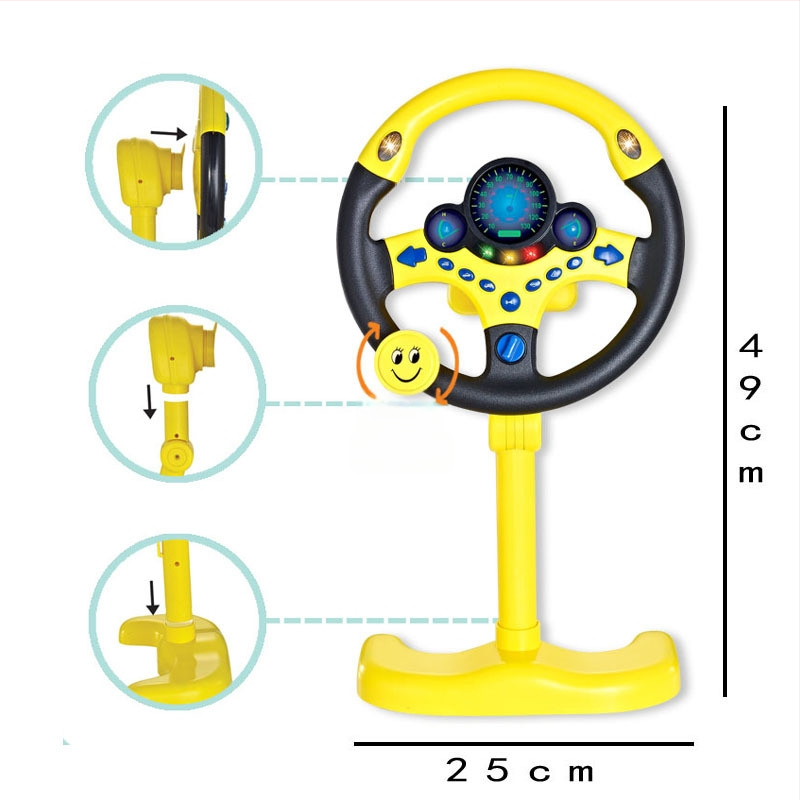 Вертикален волан за кола – интерактивна образователна играчка за деца на възраст 4-6 години, електронна пластмасова обучителна машина с музика