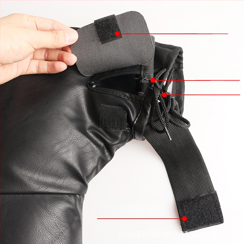 Motociklu cimdi, āda, universāli pieaugušajiem, paredzēti velosipēdu braukšanai un sacīkstēm.