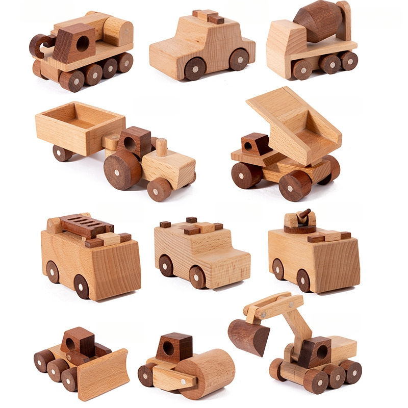 Mebele дървен модел на кола — дървени играчки за деца 4–6 години