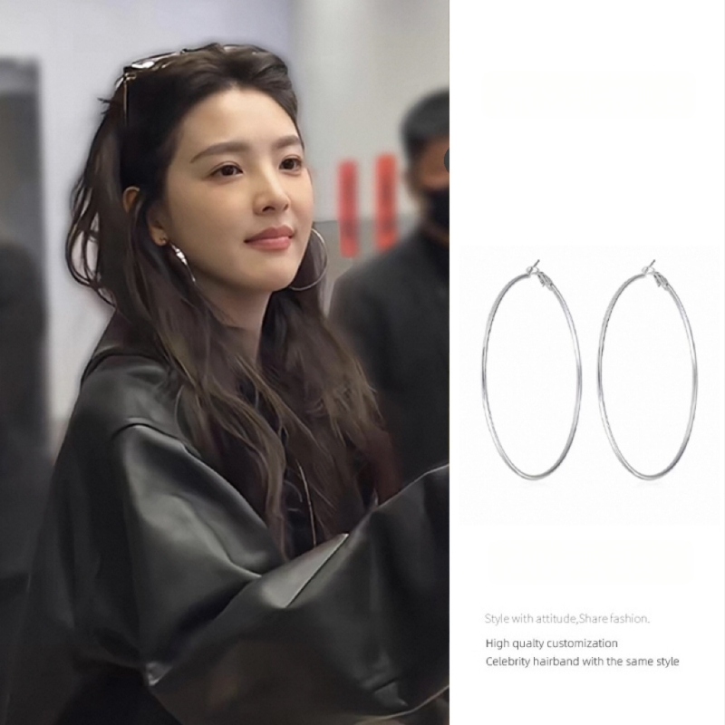 Медни кръгли обици | Baoyu Jewelry Factory | Електроплатирано покритие | Лято 2025