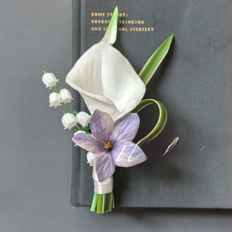 Vestuvių corsage rinkinys iš dirbtinių gėlių nuotakai, jaunikiui, liudininkams ir kitoms – vestuvinių nuotraukų rekvizitas (Prekės ženklas: Kitas; Medžiaga: Kitas; Nustatymas nėra; Logotipo spausdinimas neįmanomas)