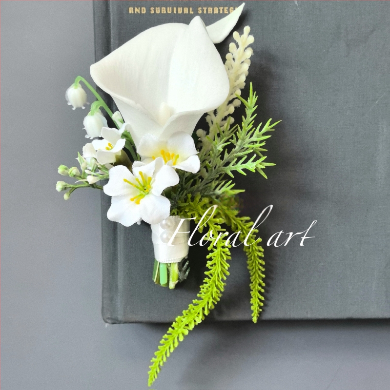 Vestuvių corsage rinkinys iš dirbtinių gėlių nuotakai, jaunikiui, liudininkams ir kitoms – vestuvinių nuotraukų rekvizitas (Prekės ženklas: Kitas; Medžiaga: Kitas; Nustatymas nėra; Logotipo spausdinimas neįmanomas)