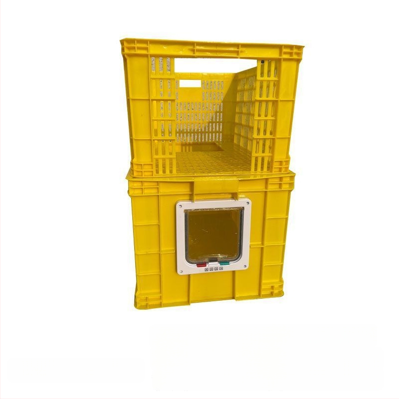 Κάδος άμμου γάτας διπλού επιπέδου, αναδιπλόμενος, PVC, ανοιχτής κορυφής, αντιοσμικός