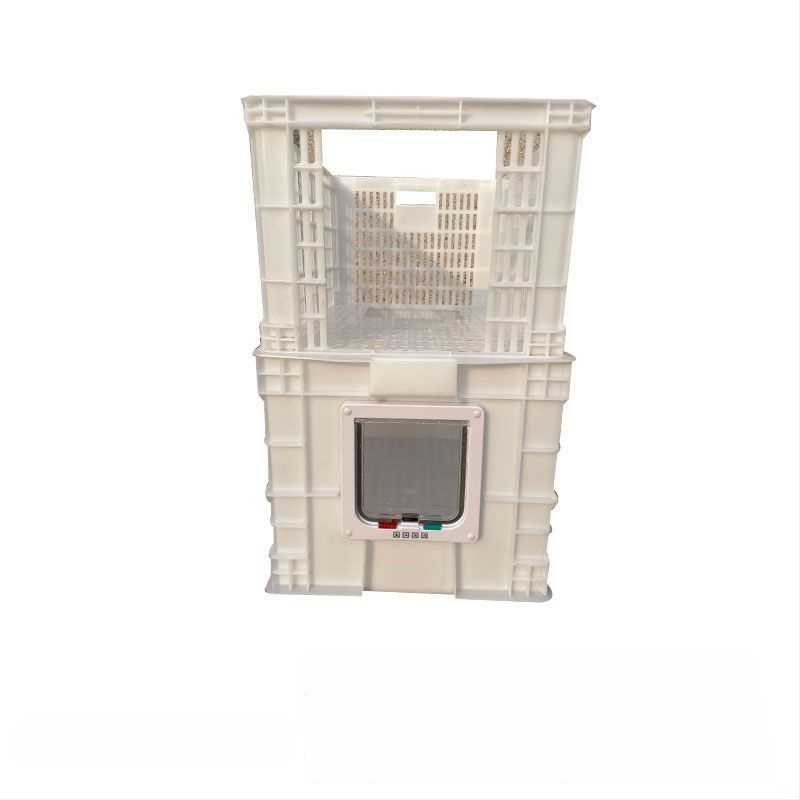 Κάδος άμμου γάτας διπλού επιπέδου, αναδιπλόμενος, PVC, ανοιχτής κορυφής, αντιοσμικός