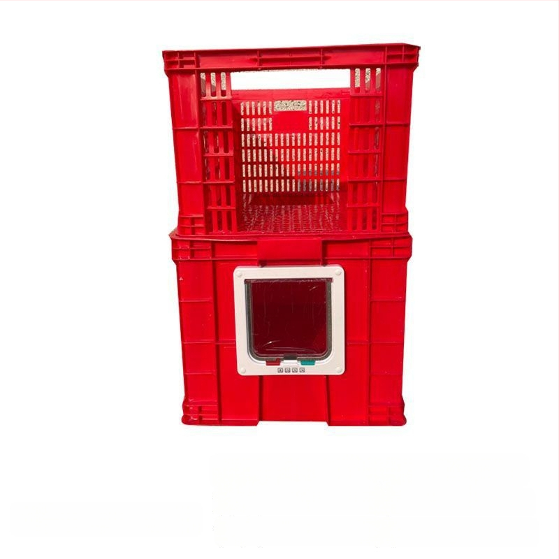 Κάδος άμμου γάτας διπλού επιπέδου, αναδιπλόμενος, PVC, ανοιχτής κορυφής, αντιοσμικός