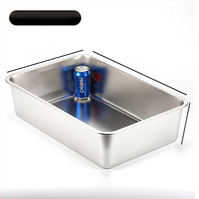 Μεγάλο ανοικτό κουτί άμμου για γάτες με αντι-διαρροής σχεδίαση και χειρολαβή – μέταλλο + πλαστικό