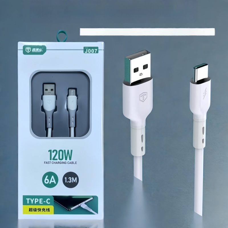 Καλώδιο δεδομένων με γρήγορη φόρτιση 120W – USB-C, Lightning, Micro USB, Through train, καλώδιο TPE