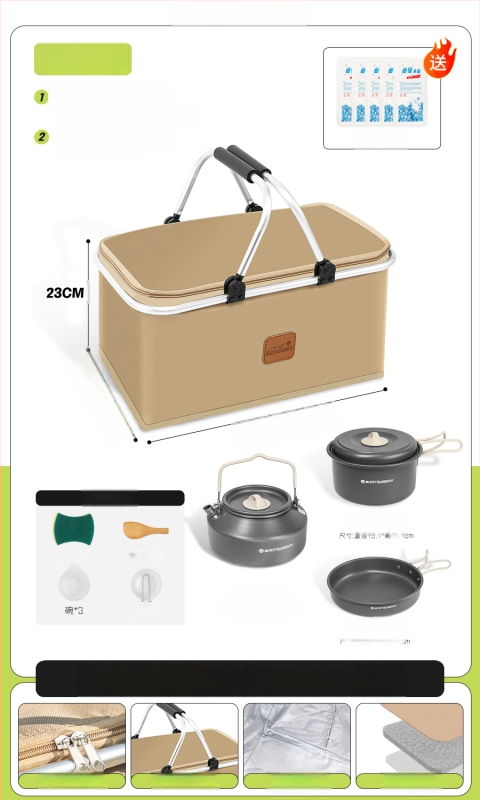 Geantă termoizolată pentru picnic, pentru livrări la pachet și camping - Capacitate mare, Material impermeabil, Utilizare generală