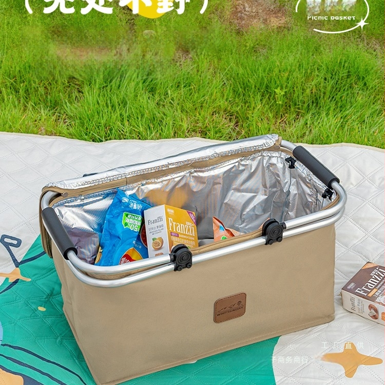 Geantă termoizolată pentru picnic, pentru livrări la pachet și camping - Capacitate mare, Material impermeabil, Utilizare generală