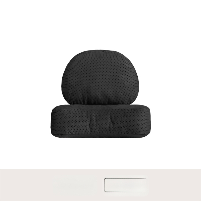 Автомобилен подглавник за шията с лумбална опора – универсален, еленска кожа, биокотон пълнител, за всички сезони, оригинален стил