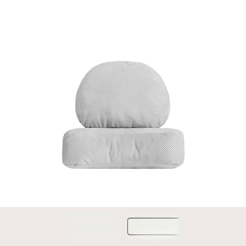 Автомобилен подглавник за шията с лумбална опора – универсален, еленска кожа, биокотон пълнител, за всички сезони, оригинален стил