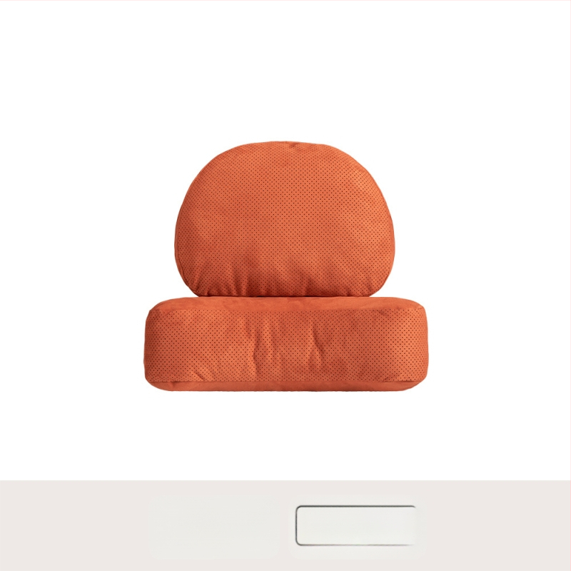 Автомобилен подглавник за шията с лумбална опора – универсален, еленска кожа, биокотон пълнител, за всички сезони, оригинален стил