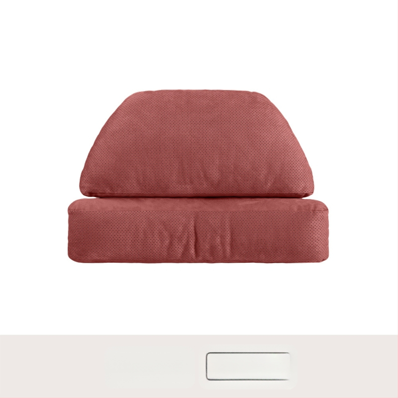 Автомобилен подглавник за шията с лумбална опора – универсален, еленска кожа, биокотон пълнител, за всички сезони, оригинален стил